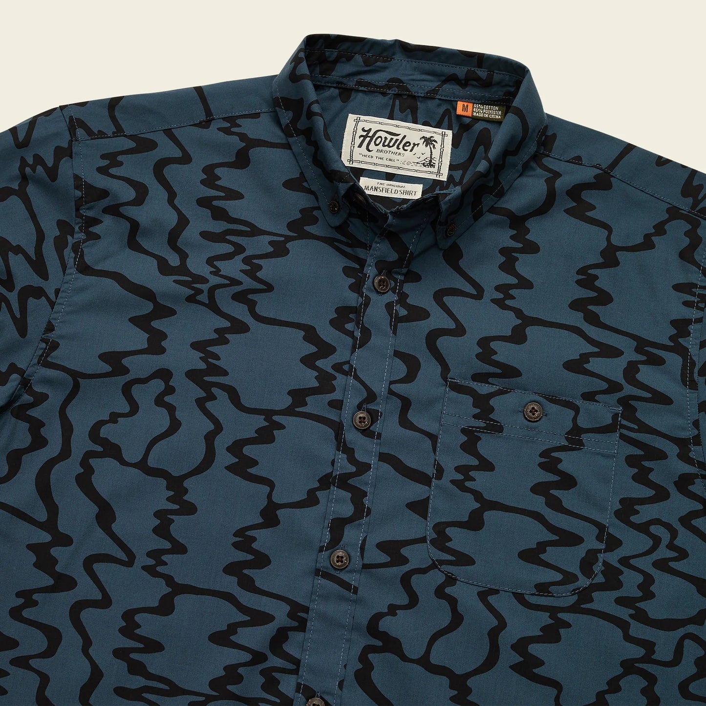 Mansfield Shirt: Ocean Motion - Oil Slick
