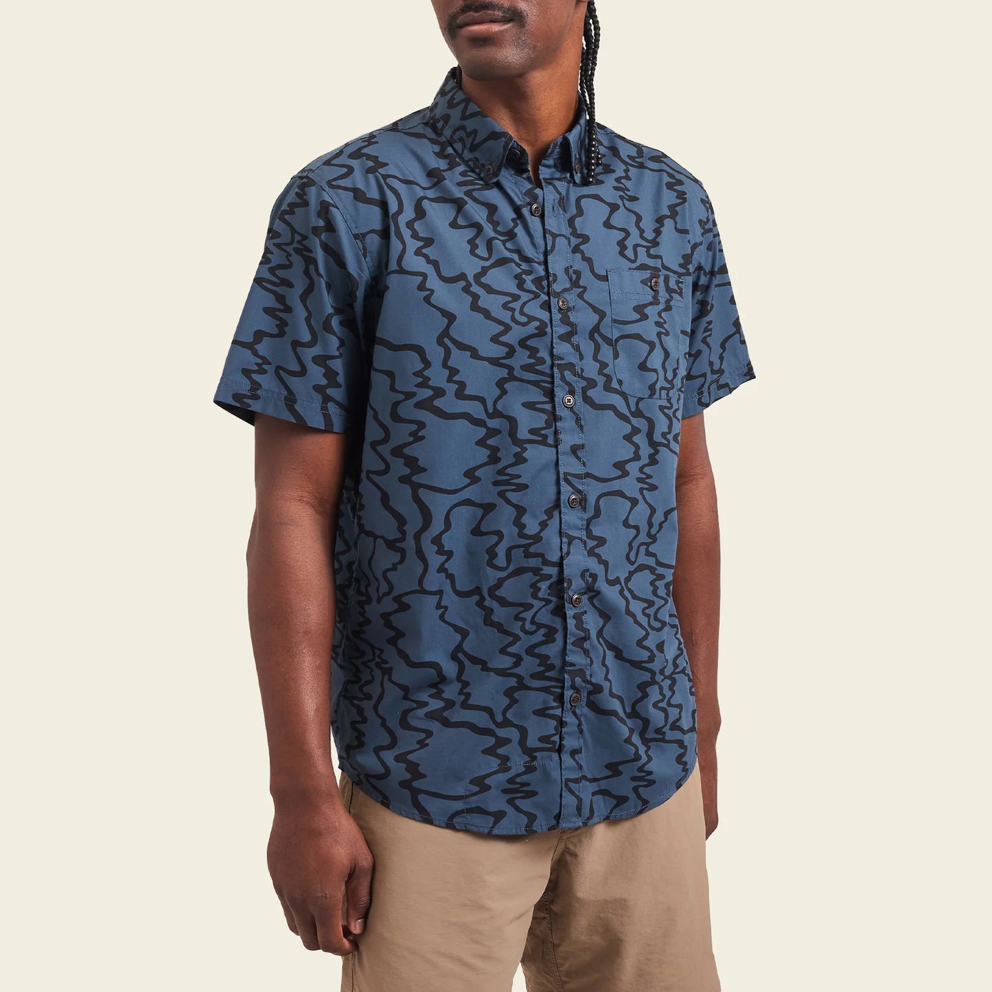 Mansfield Shirt: Ocean Motion - Oil Slick