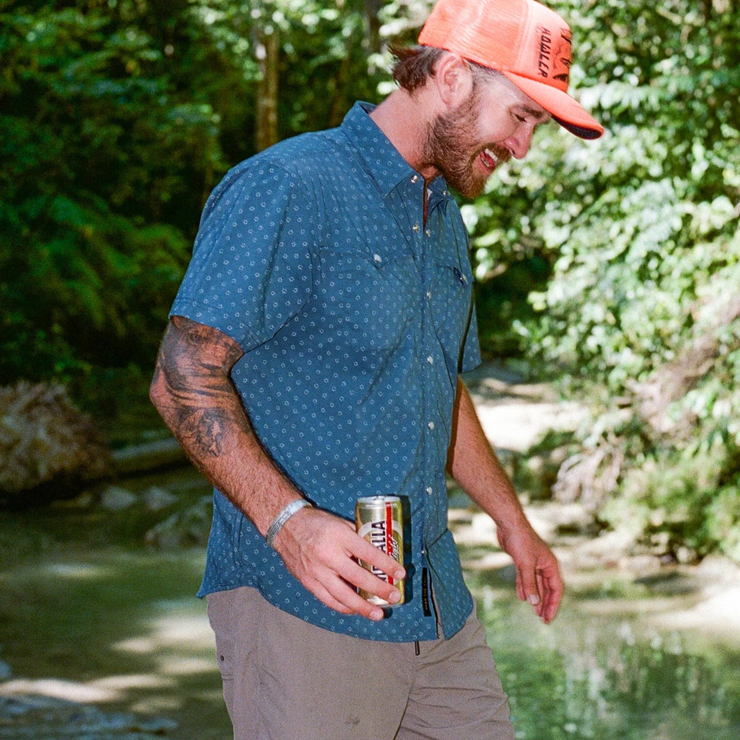 Open Country Tech Shirt - Little Puddles: Nightfall