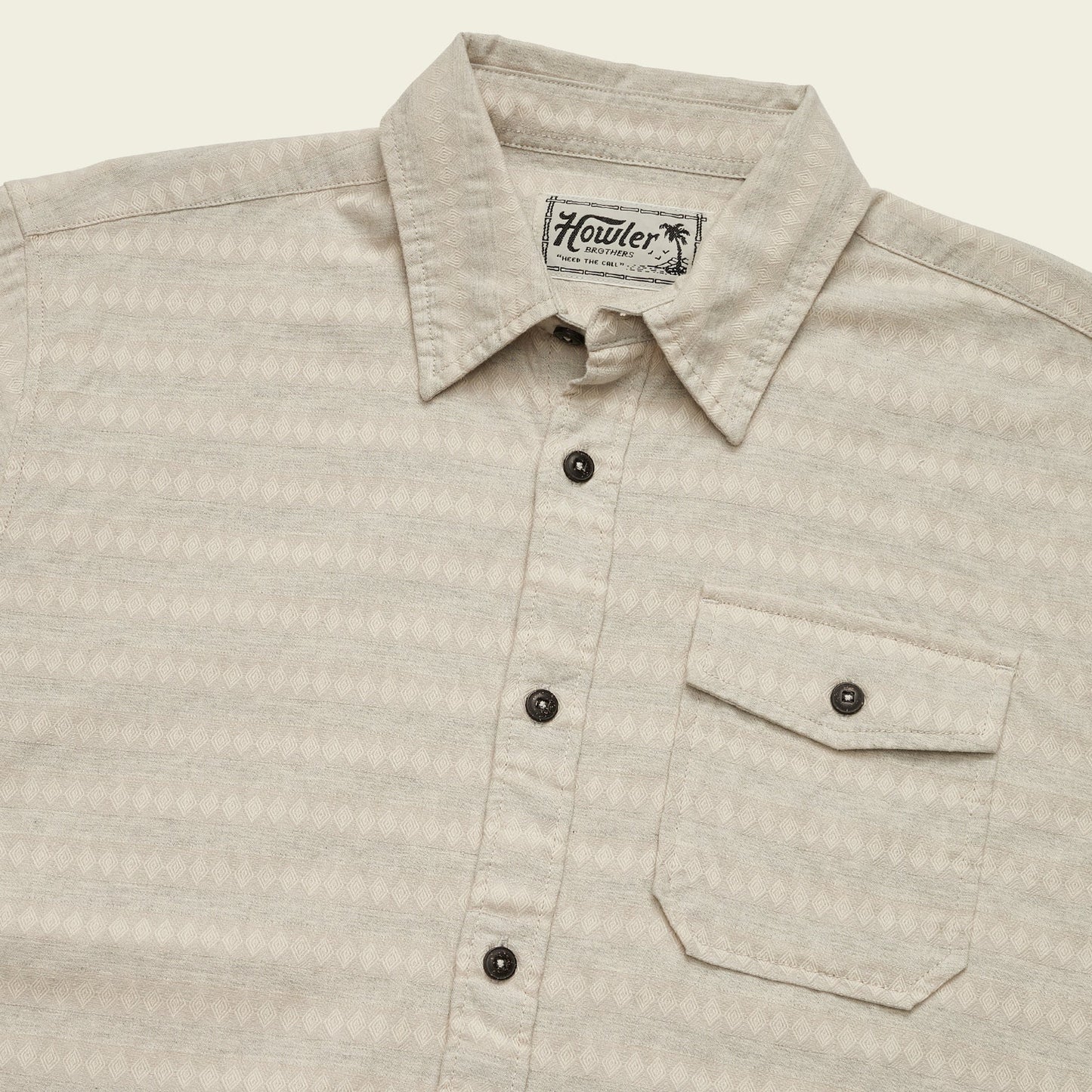 San Gabriel Shortsleeve - Diamond Dobby - Off White