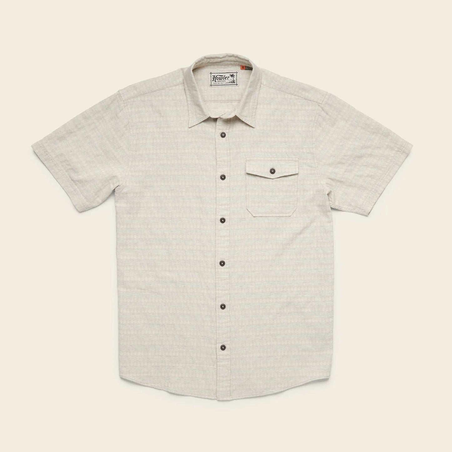 San Gabriel Shortsleeve - Diamond Dobby - Off White