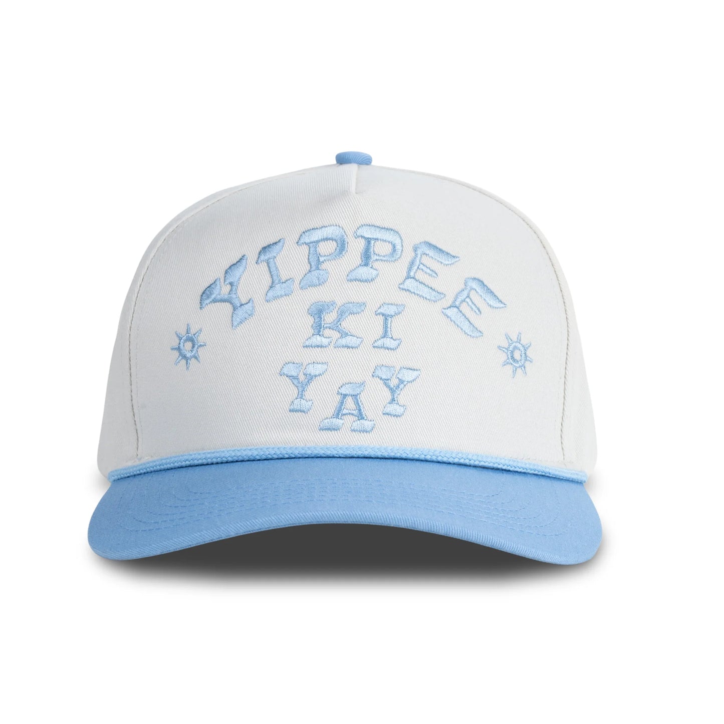 Yippee Ki Yay Hat - Cream/ Lt Blue