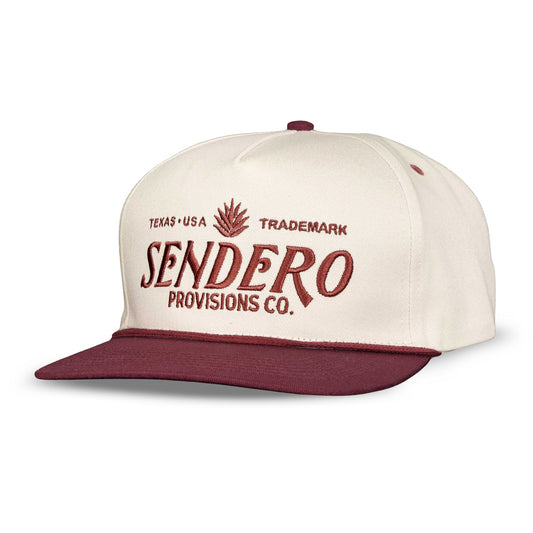 Logo Hat - Cream/Maroon