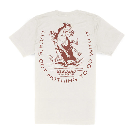No Luck T-Shirt - Vintage White