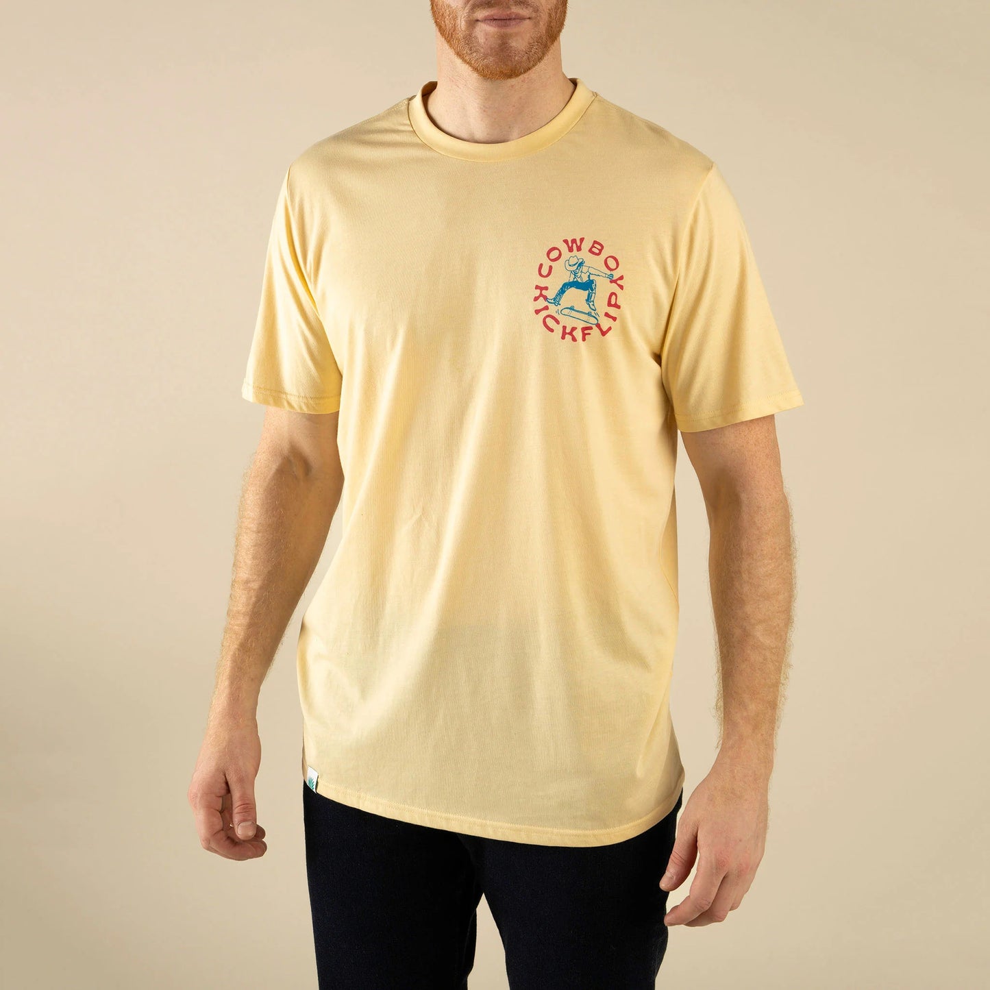 Cowboy Kickflip Tee - Cream