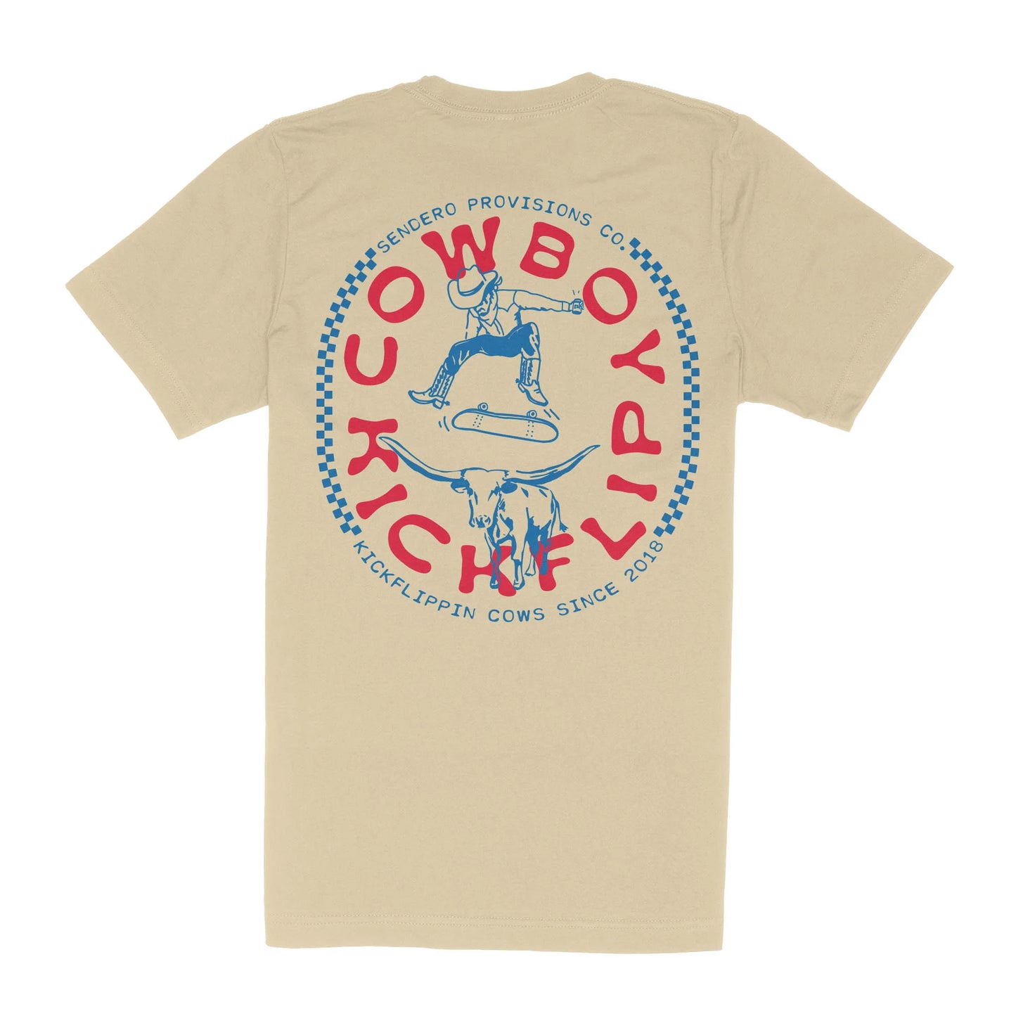 Cowboy Kickflip Tee - Cream