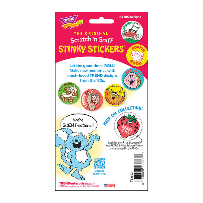 Cool, Root Beer scent Retro Scratch 'n Sniff Stinky Stickers