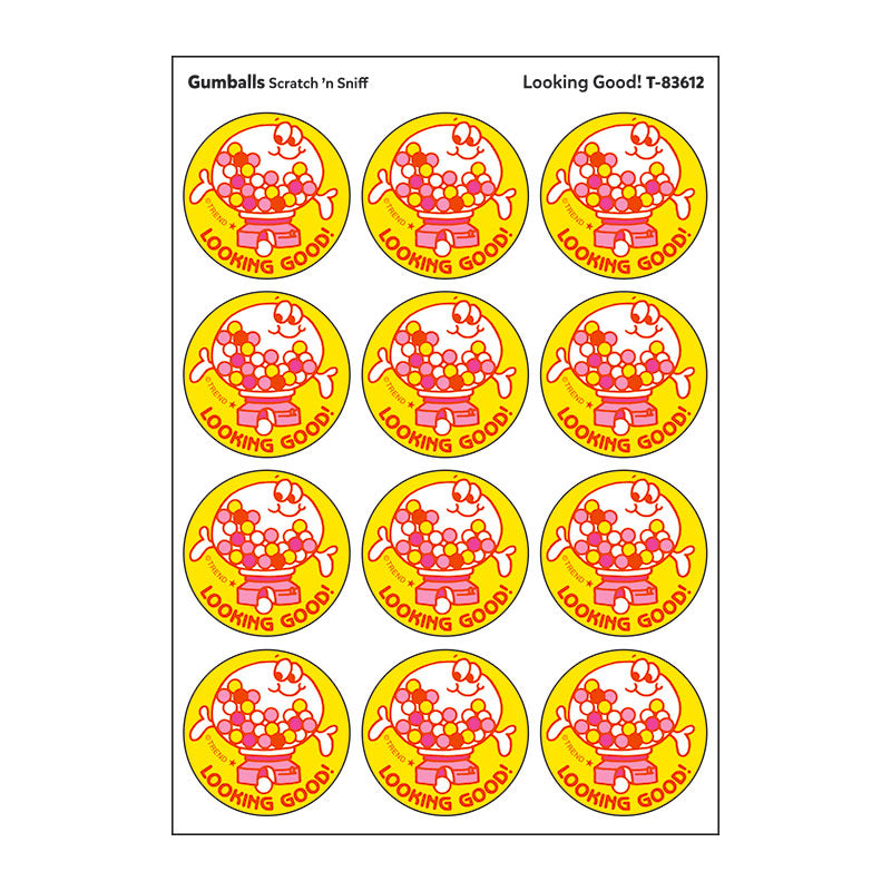 Looking Good!, Gumballs scent Retro Scratch 'n Sniff Stinky Stickers