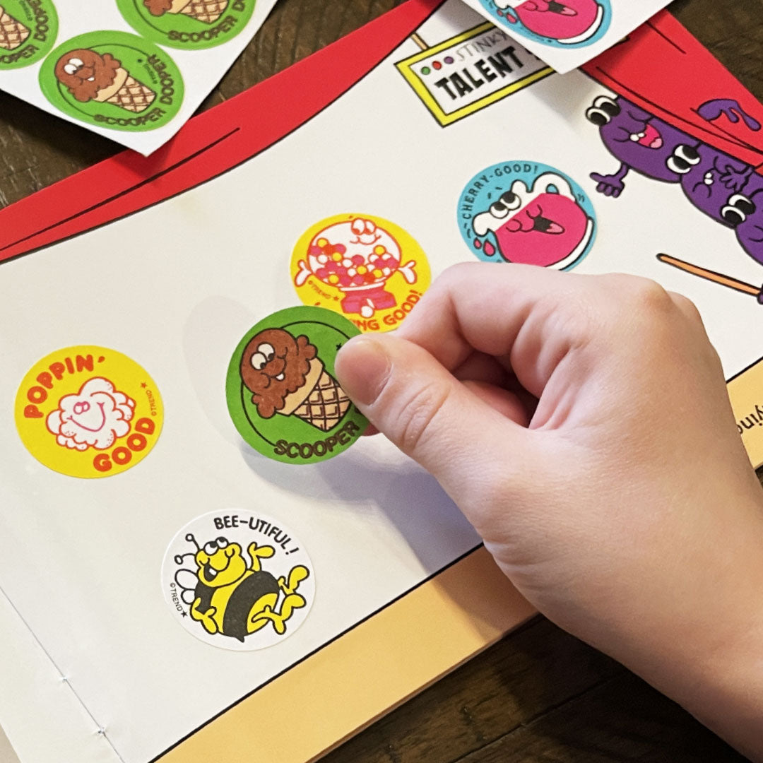 Scooper Dooper, Chocolate scent Retro Scratch 'n Sniff Stinky Stickers