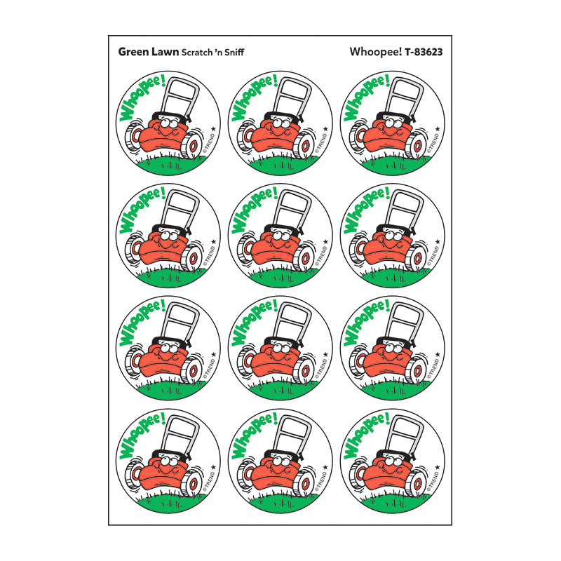 Whoopee!, Green Lawn scent Retro Scratch 'n Sniff Stinky Stickers