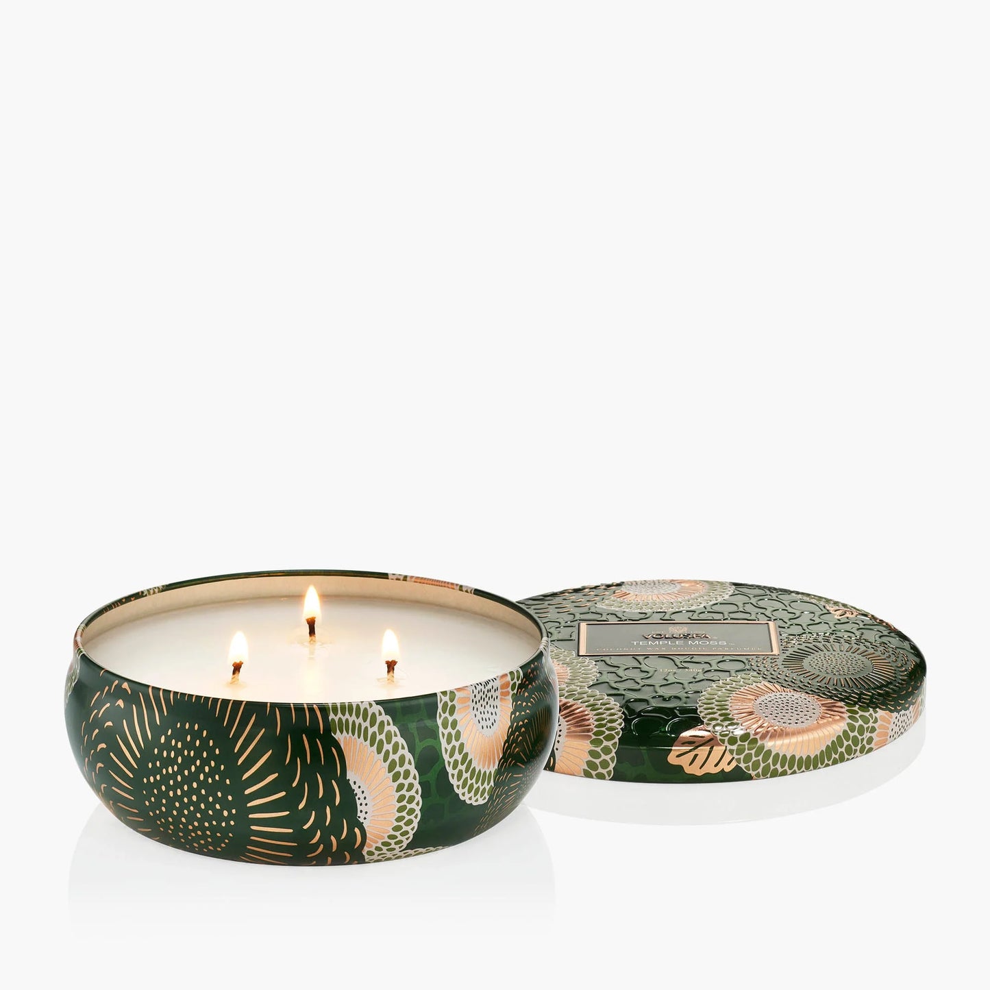 3 Wick Tin Candle - Temple Moss