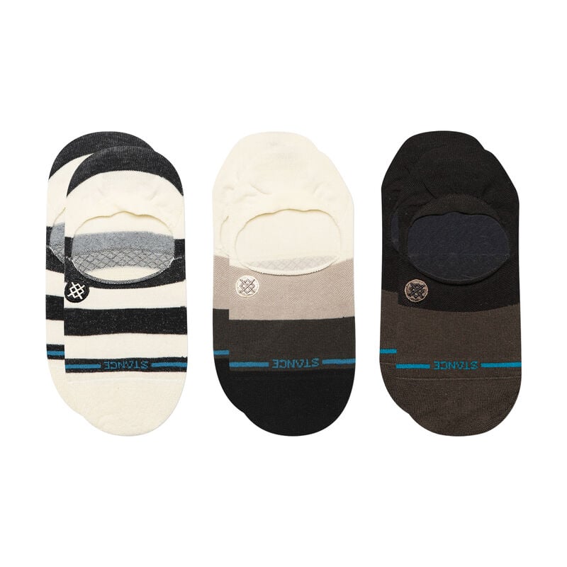 Women's Punked No Show Socks - 3 Pack - Black