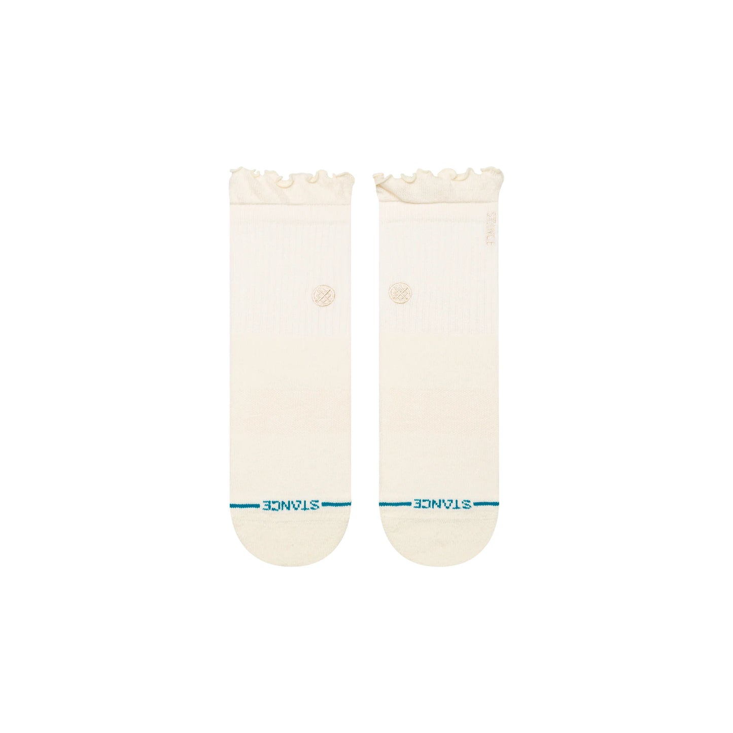 Ruffle Quarter Socks - Canvas - MD