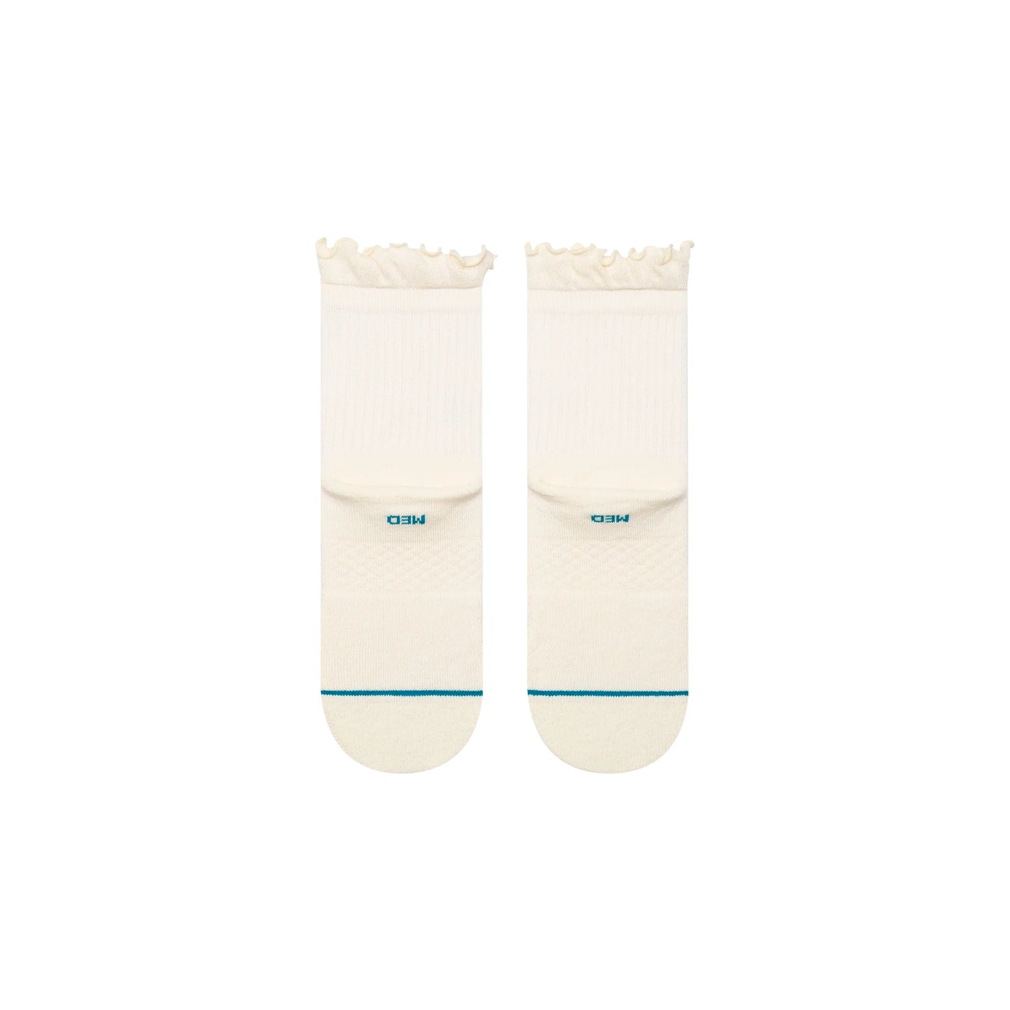 Ruffle Quarter Socks - Canvas - MD