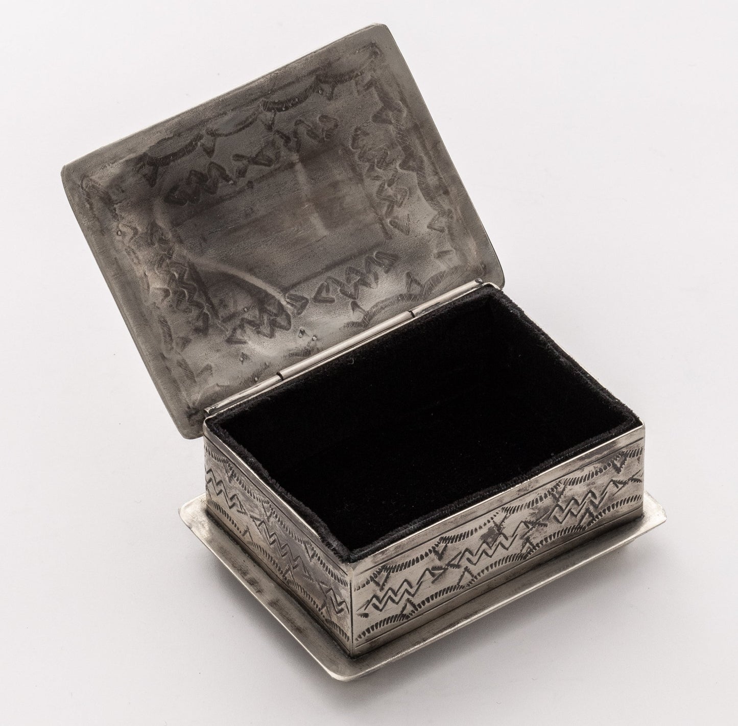 Small Stamped Box w/Turquoise