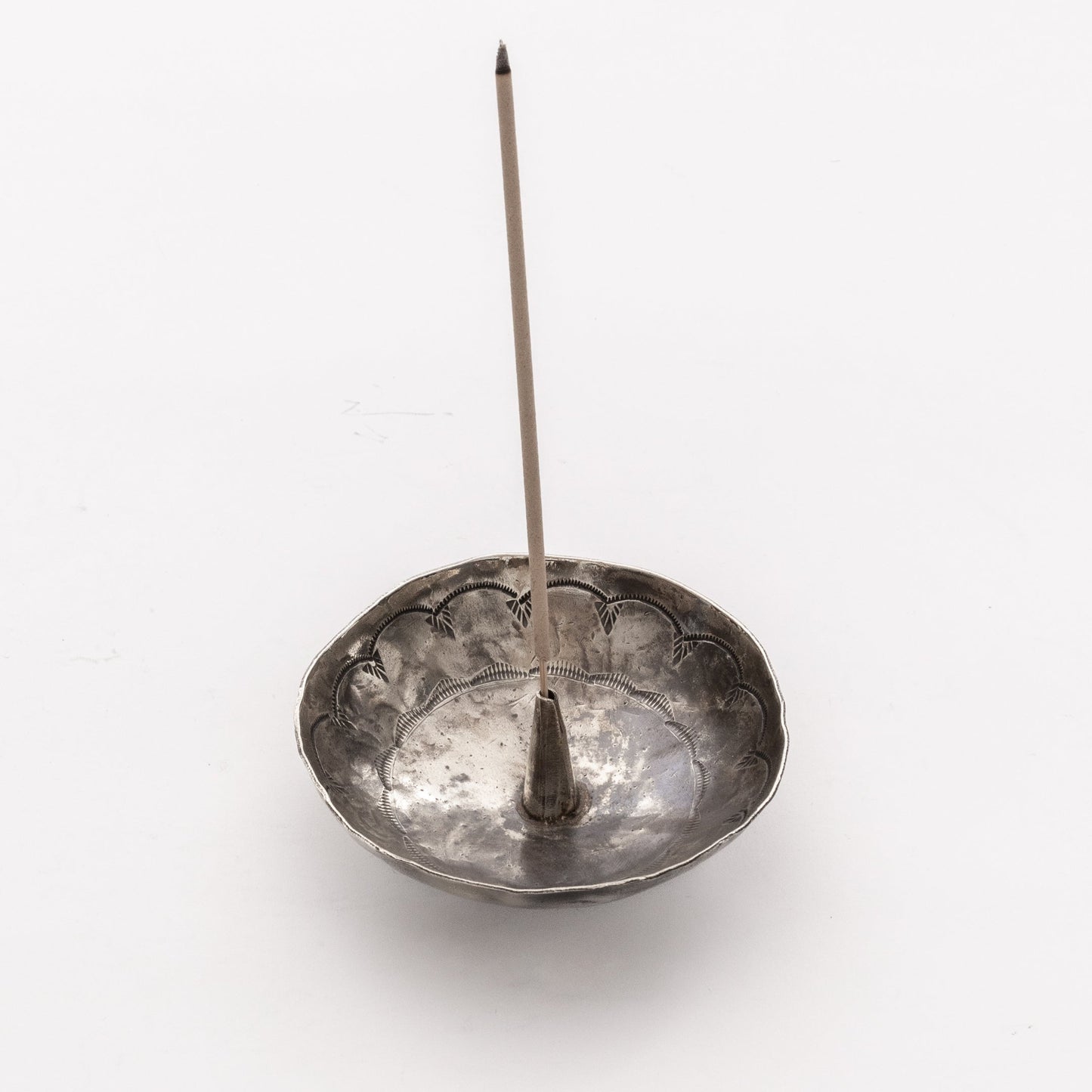 Stamped Round Incense Holder