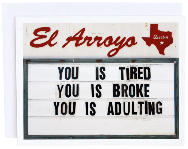 Adulting Card