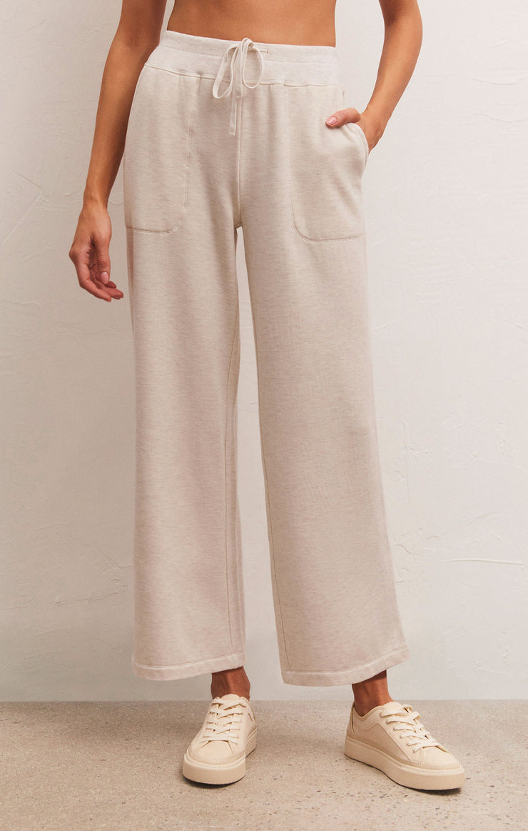 Jet Set Modal Fleece Pant - Light Oatmeal
