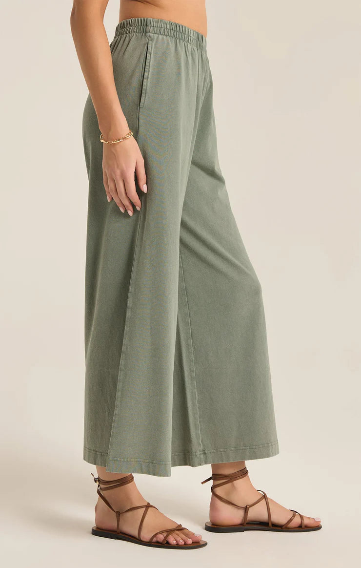 Scout Jersey Flare Pant - Palm Green