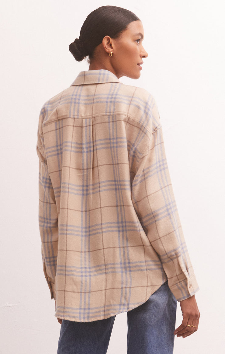 River Plaid Button Up - Birch