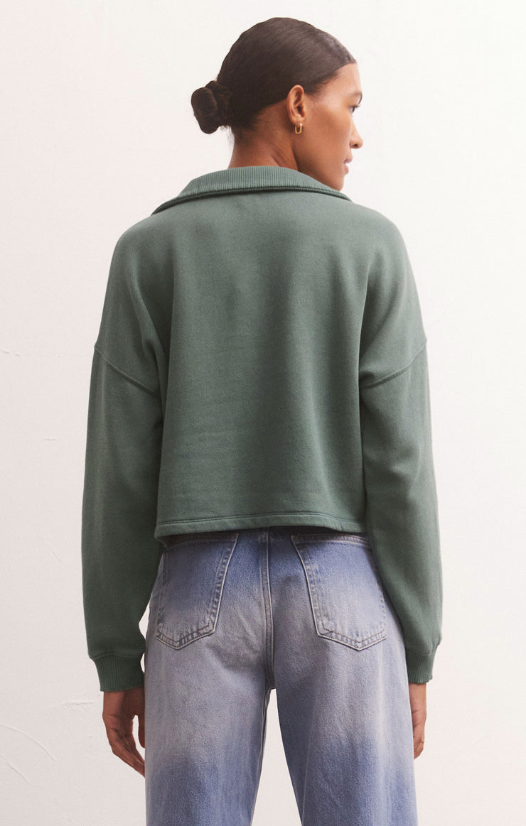 Soho Fleece Sweatshirt - Calypso Green