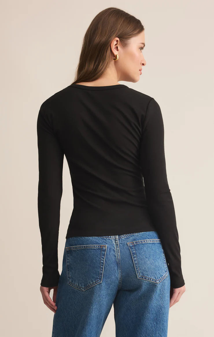 Second Skin L/S Crew - Black