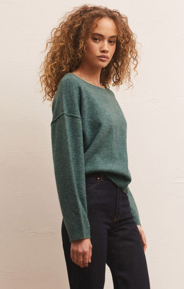 Everyday Pullover Sweater - Calypso Green