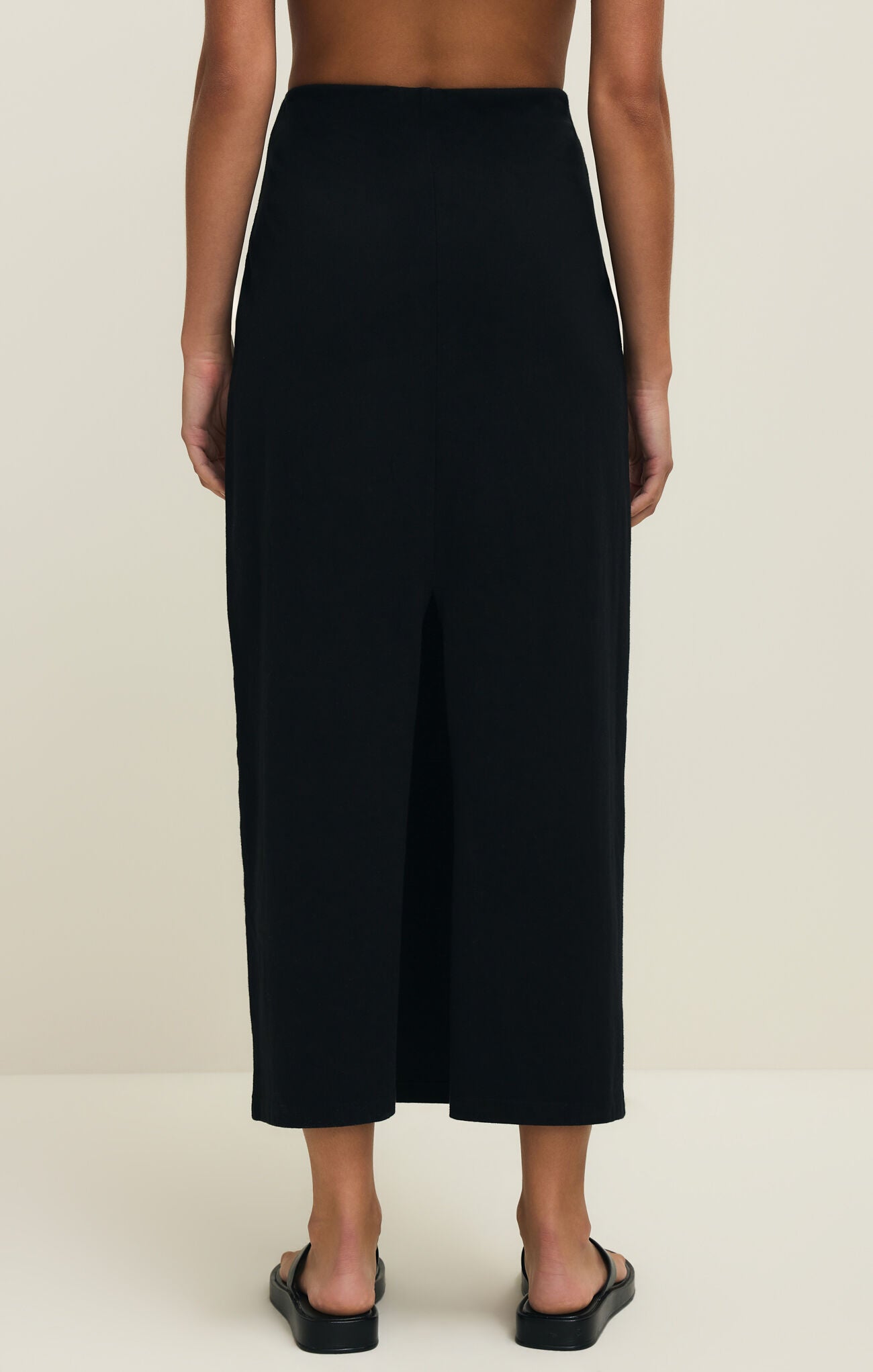 Gail Midi Skirt - True Black