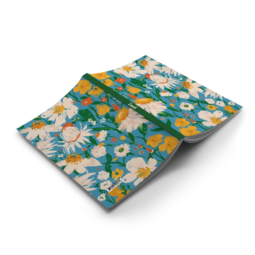 Blue Bouquet Classic Layflat Notebook
