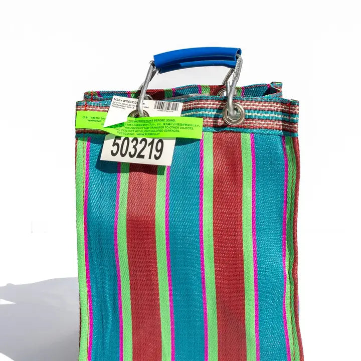 Recycled Plastic Stripe Bag - Rectangle