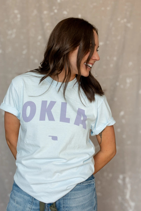 OKLA Tee - Chambray