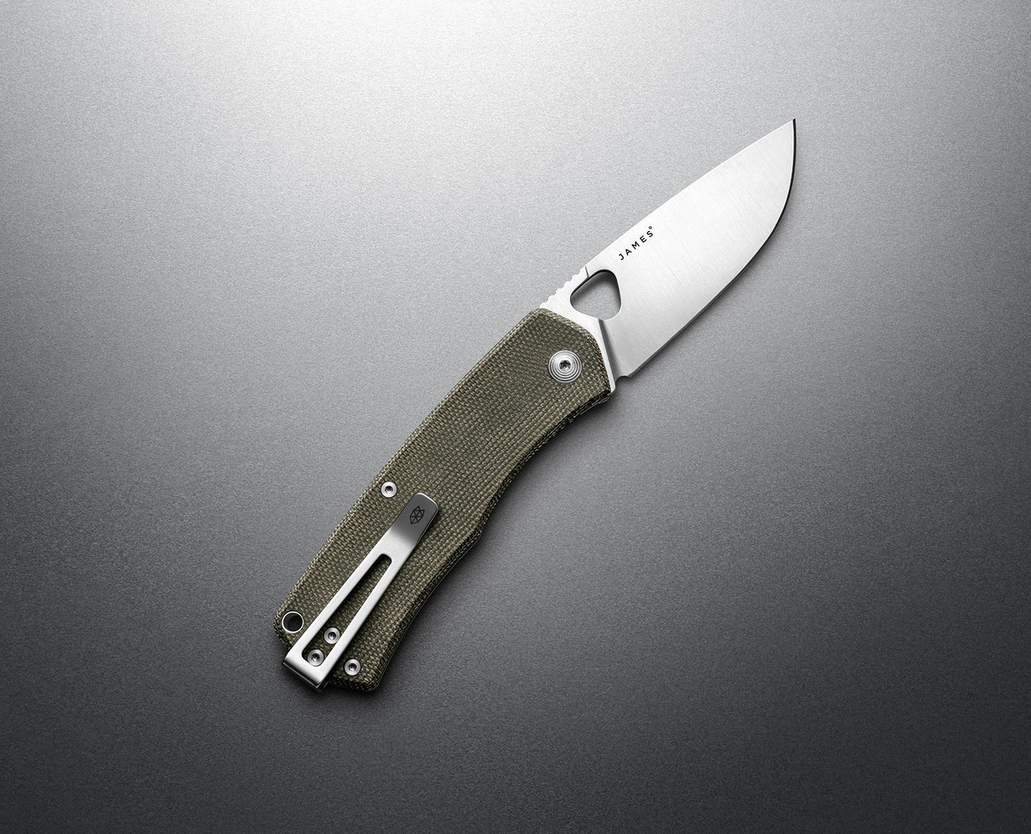 The Folsom - OD Green/Stainless - Micarta Straight