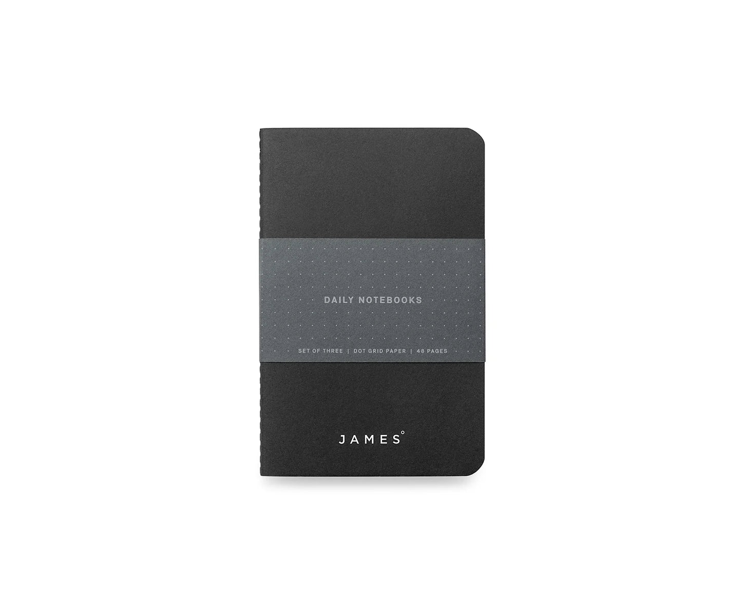 TJB Daily Notebooks - Matte Black/Dot Grid - 3 Pack