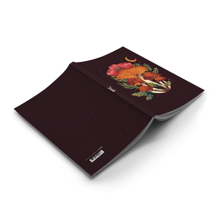 Midnight Mushrooms Classic Layflat Notebook