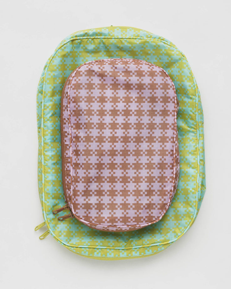 Packing Cube Set - Pixel Gingham