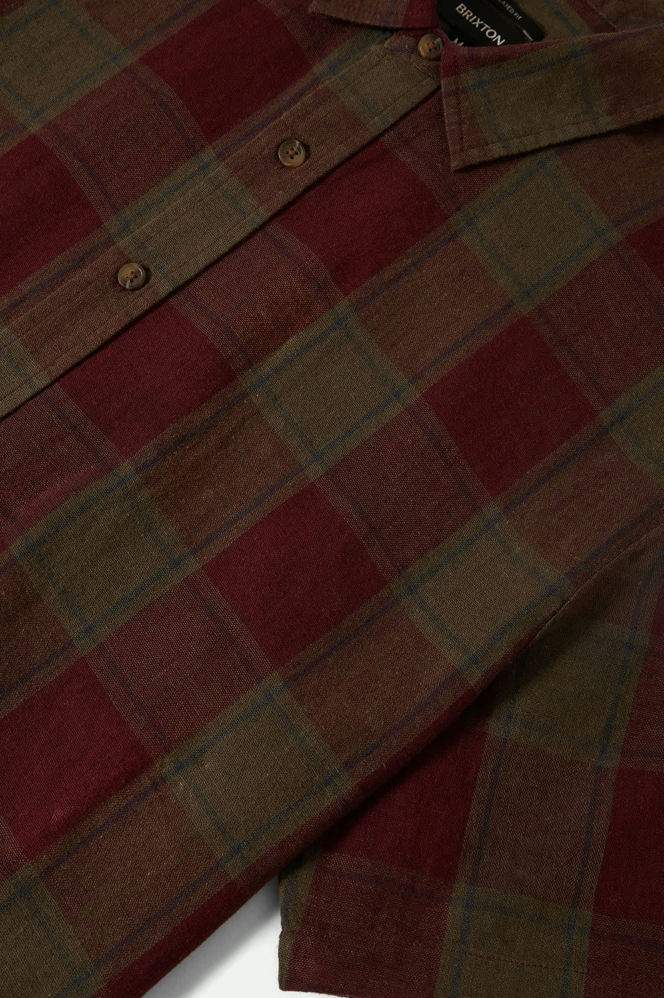 Cru Linen Blend Woven - Olive Surplus/Port