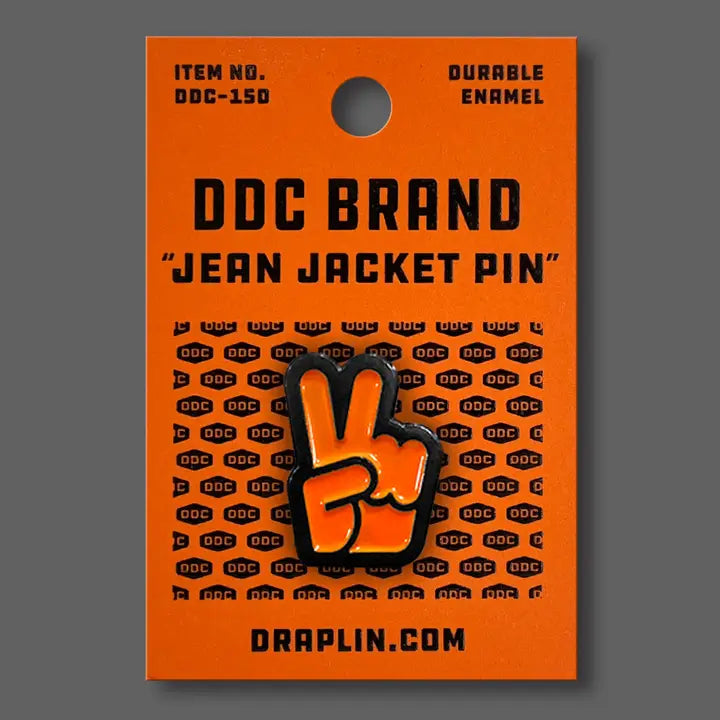 Peace Sign Hand Enamel Pin