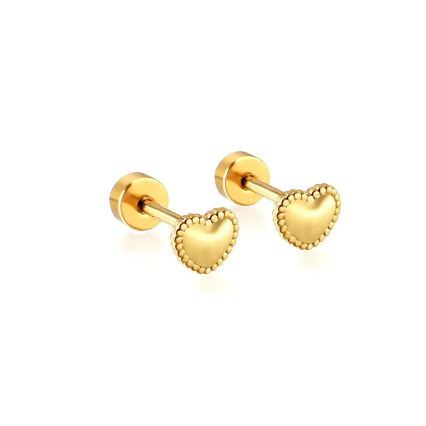 Flatback Stud - Violet Heart