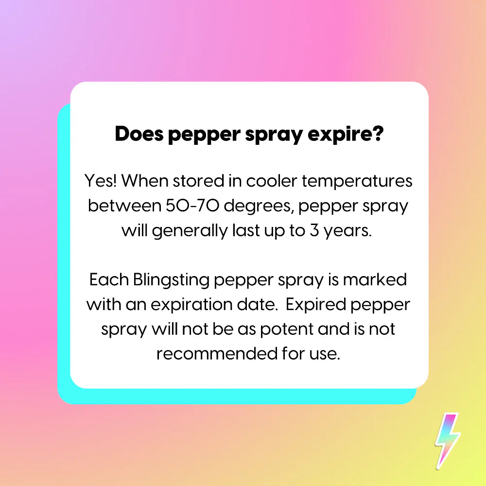 Glitter Pepper Sprays - Rainbow