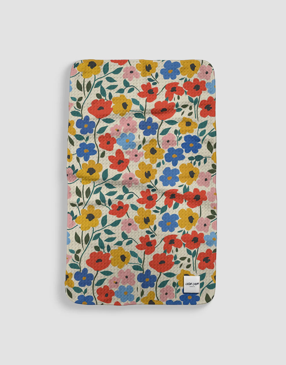 Blob Flowers Tea Towel
