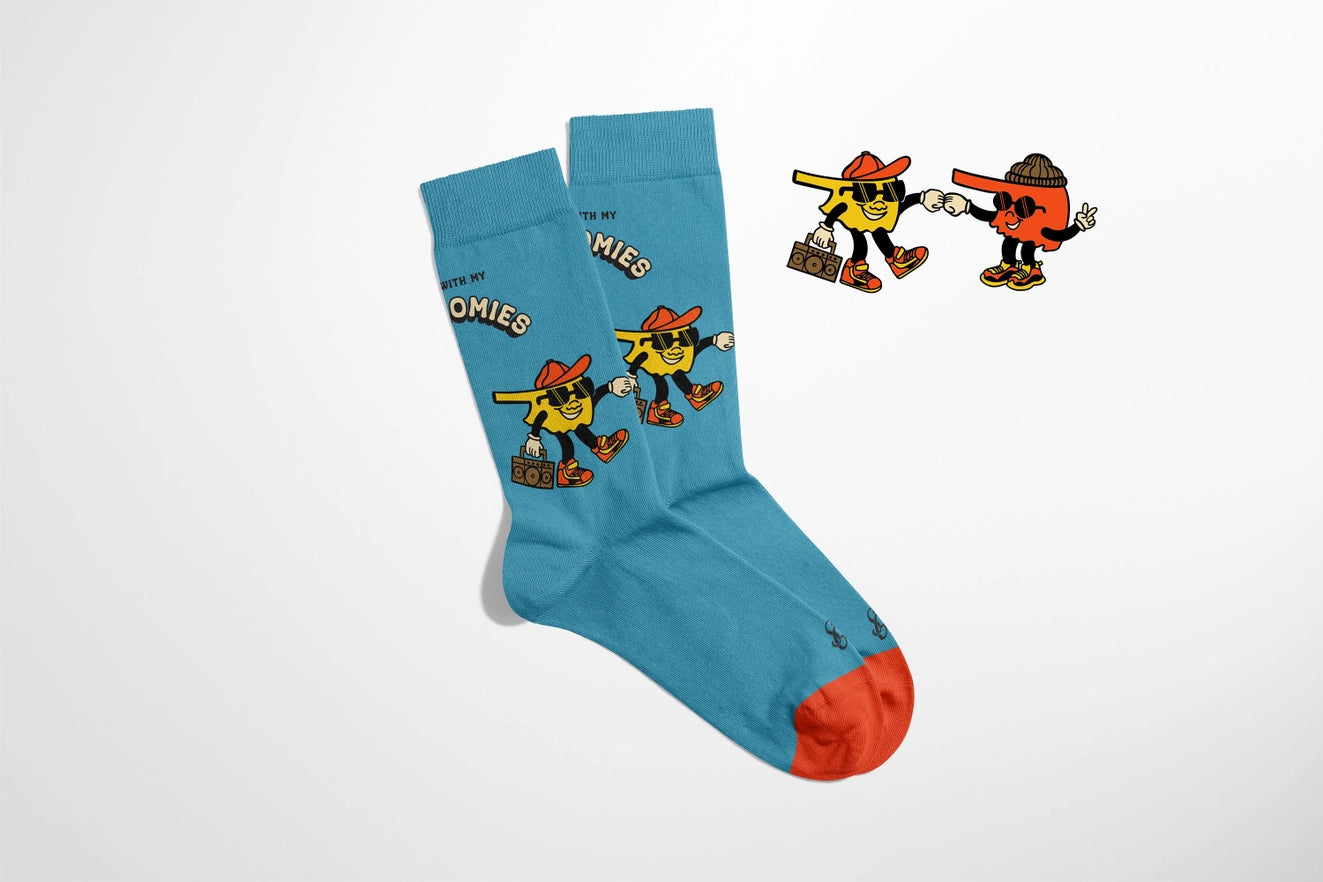 Oklahomies Crew Socks - Blue