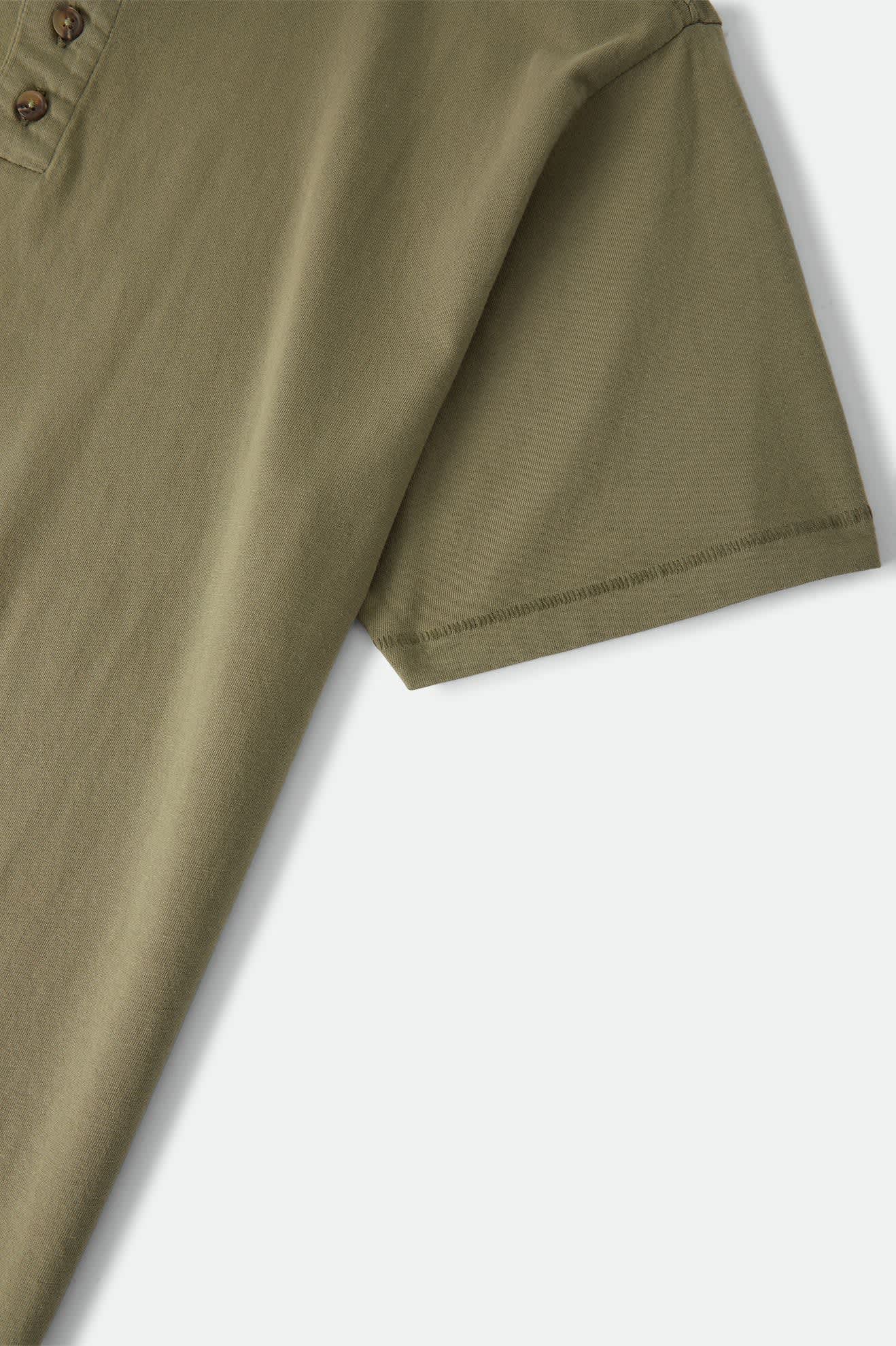 Baseline Henley T-Shirt - Olive Surplus Vintage Wash