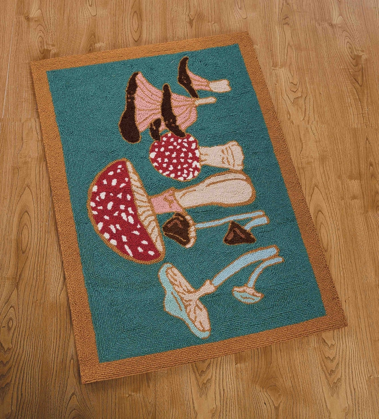 Mushrooms Hook Rug