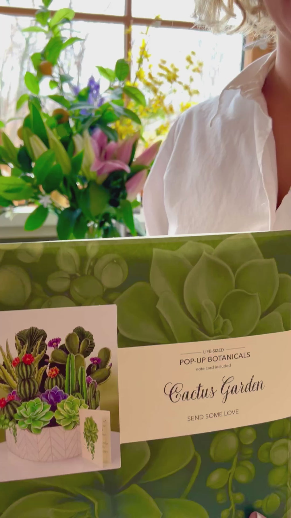 Cactus Garden 3D Pop Up Bouquet