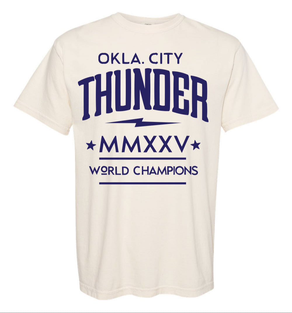 Okla City MMXXV Champions Tee - Ivory