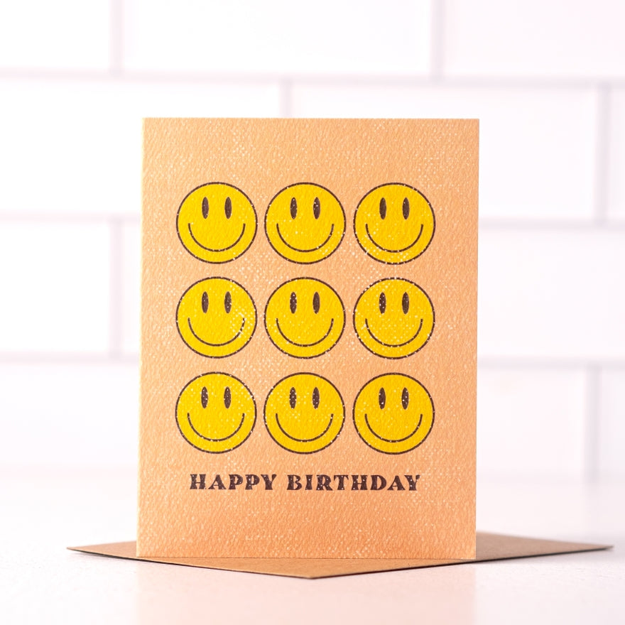 Happy Birthday - Fun Smiley Greeting Card