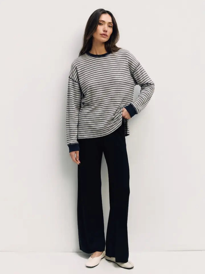 The Joanna Top - Heather Grey Multi