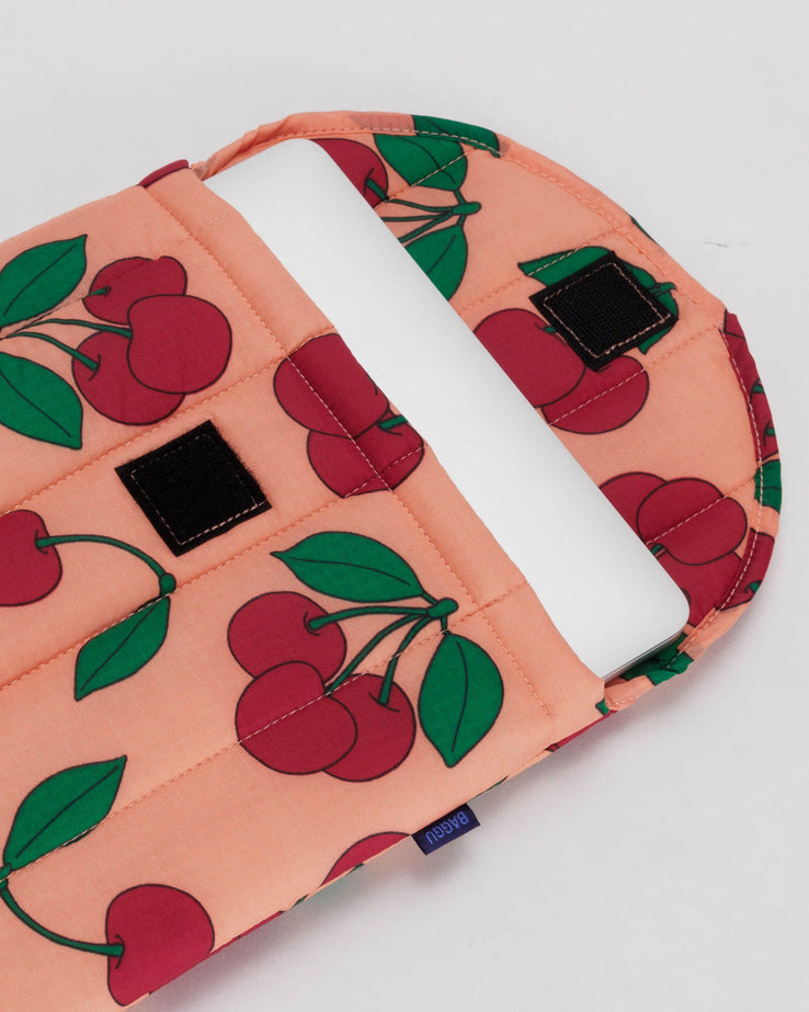 Puffy Laptop Sleeve 13"/14" - Sherbet Cherry