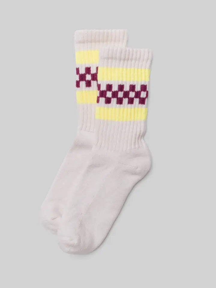 The Retro Check Socks