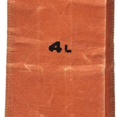 Waxed Cotton Grocery Bag - 4L Brown